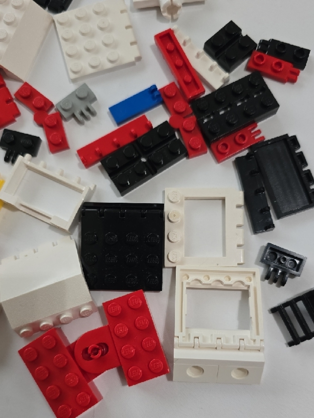 Lego Assorted Red, White, Black & Yellow Building Brick Parts - Unique Pieces - Picture 3 of 7